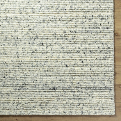 Torie Green NZ Wool Area Rug in cream with a chunky loop pile and dark flecks Boutique Rugs on Tampa Home & Garden Store