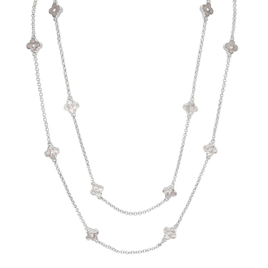 Daisy Love Necklace 48-Inch Flower, silver-tone chain with flower charms Lauren G Adams on Tampa Home & Garden Store