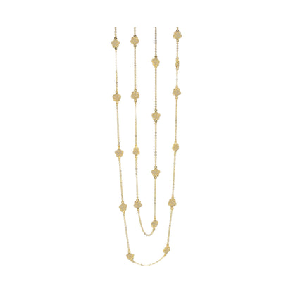 Daisy Love Necklace by Lauren G Adams, 48in gold necklace with daisy charms; five chains on Tampa Home & Garden Store