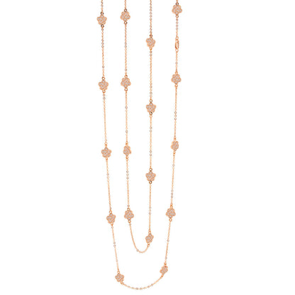 Daisy Love Necklace 48-Inch gold flower long necklace with daisy charms by Lauren G Adams on Tampa Home & Garden Store