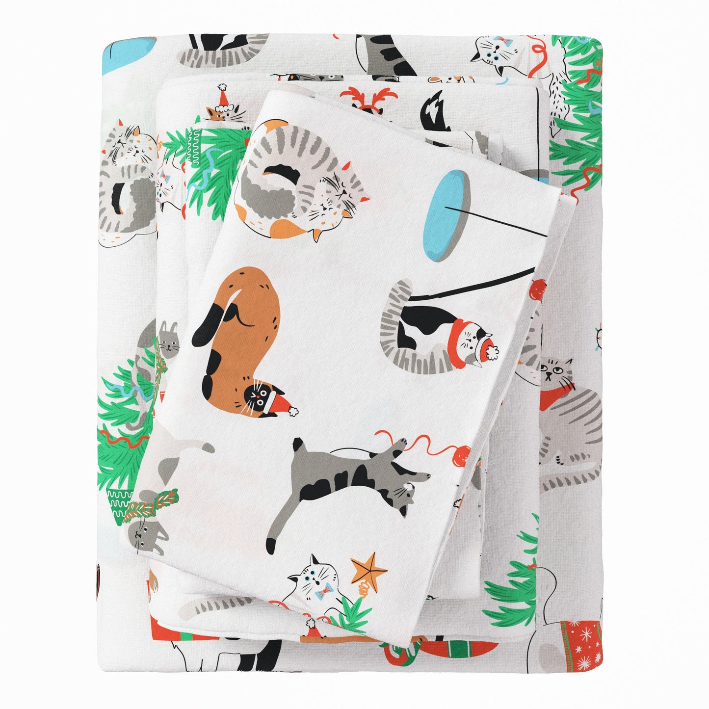 Turkish Cotton And Christmas Flannel Sheet Set