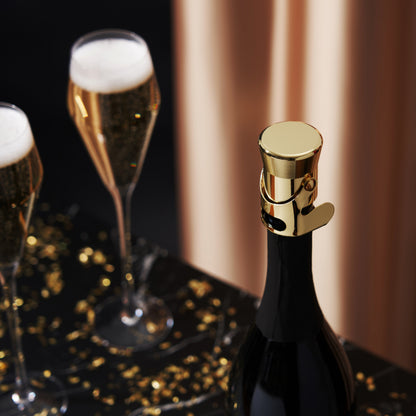 Heavy Gold Plated Champagne Stopper With a Seal