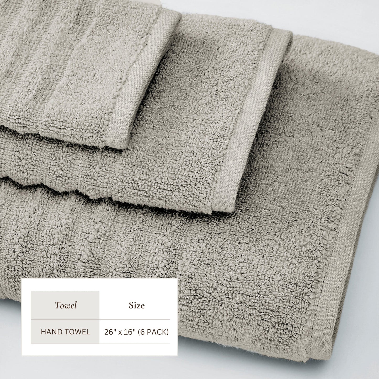 Luxury Combed Cotton and Ribbed Bath Towels