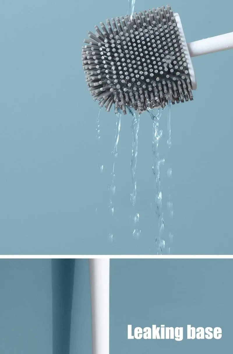 Toilet Brush with Holder Set Long Handle