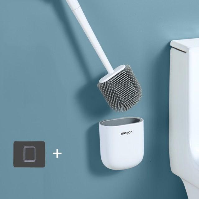 Toilet Brush with Holder Set Long Handle