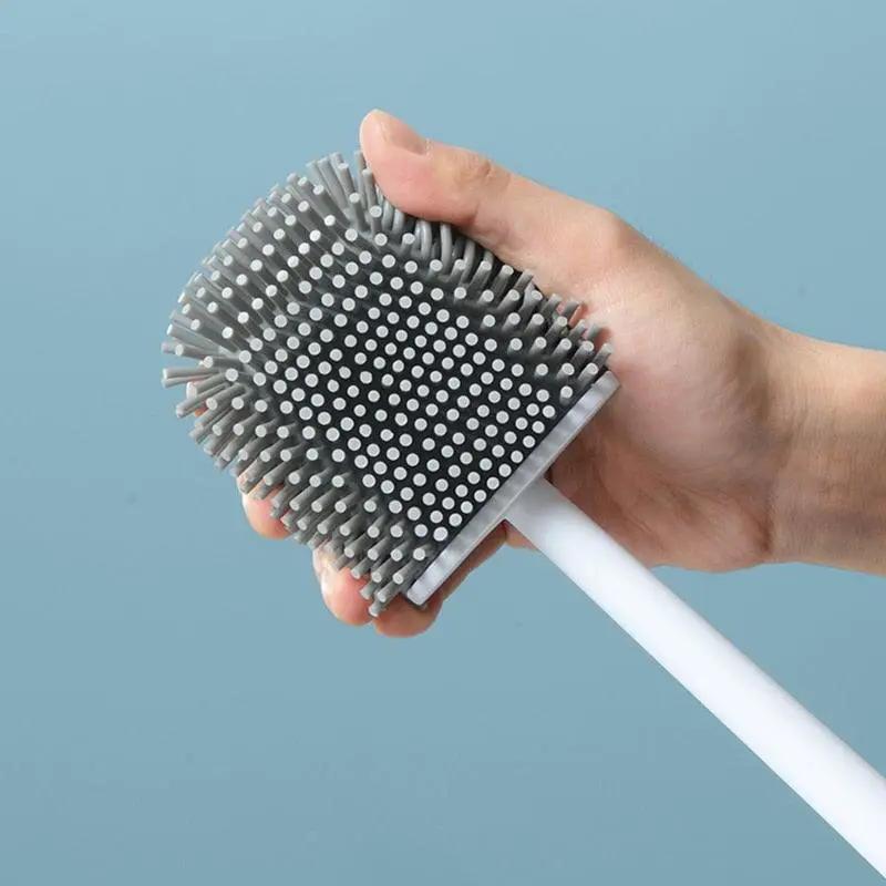 Toilet Brush with Holder Set Long Handle
