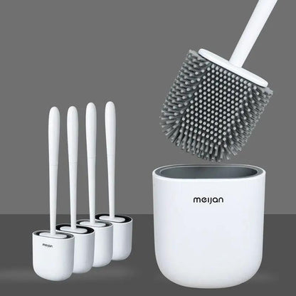 Toilet Brush with Holder Set Long Handle