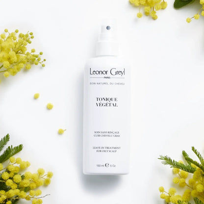 Leonor Greyl TONIQUE VÉGÉTAL white spray bottle, Paris brand, leave-in scalp treatment on Tampa Home & Garden Store