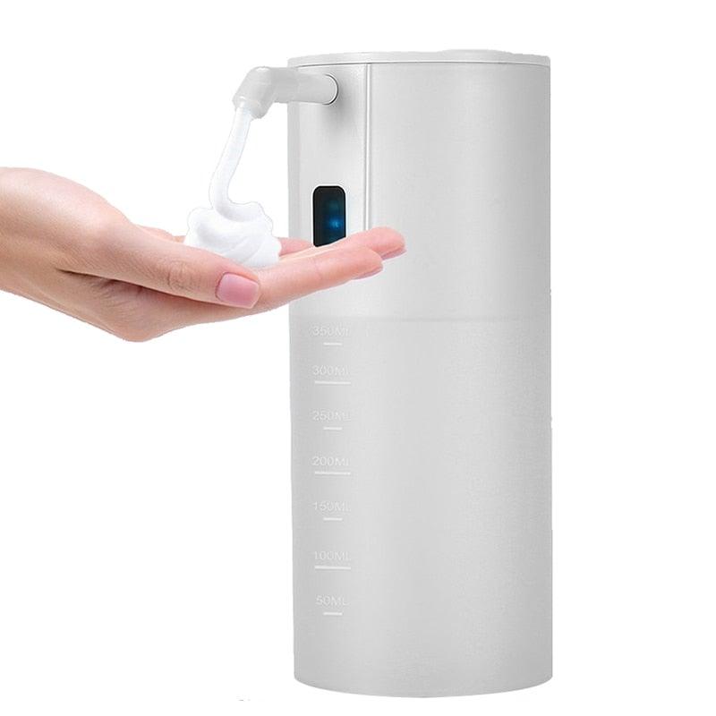 Stevvex touchless soap dispenser, white battery-powered foaming model with infrared sensor on Tampa Home & Garden Store