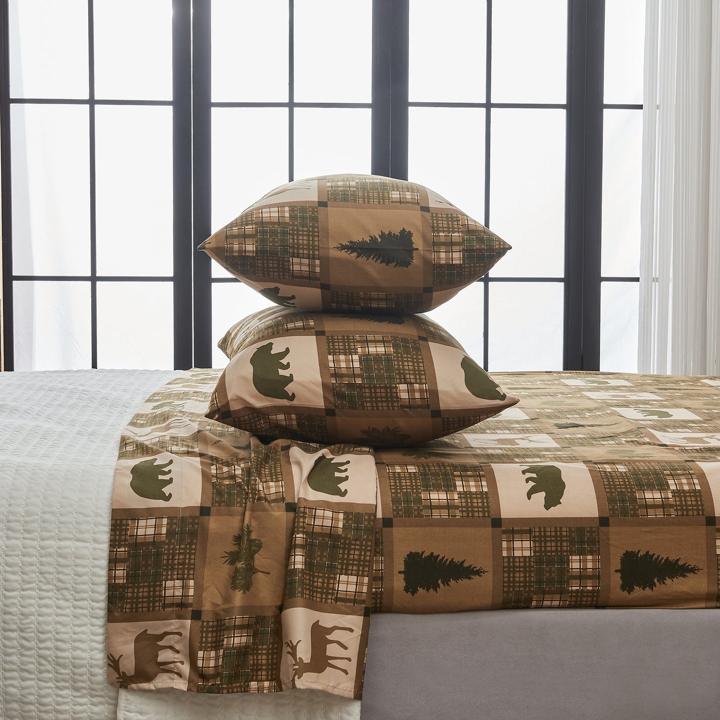 Lodge Printed Sheet Set and the Rustic Print