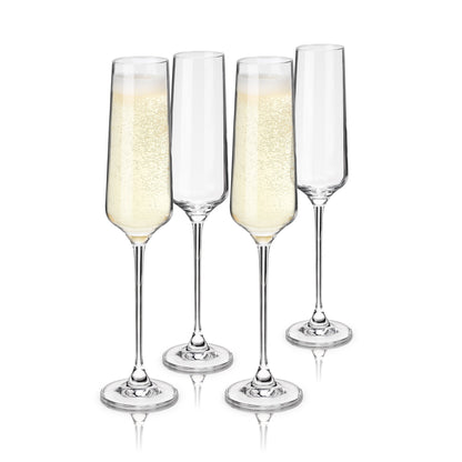 Reserve Inez Crystal and Champagne Flutes