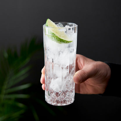 Admiral Highball Glasses Set of 4 Cut Crystal