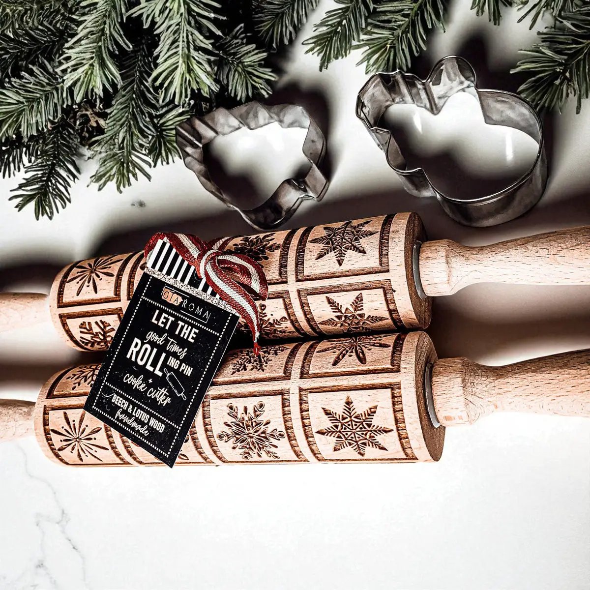 Christmas Rolling Pin Set In 10 Styles Varieties