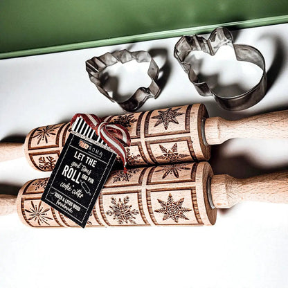 Christmas Rolling Pin Set In 10 Styles Varieties