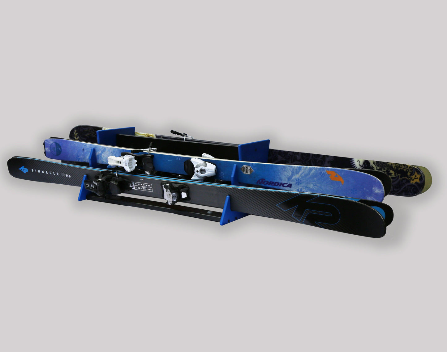 Portaesquís portátil para todo tipo de montaña y tablas de snowboard de posición estándar TRAPSKI QUAD