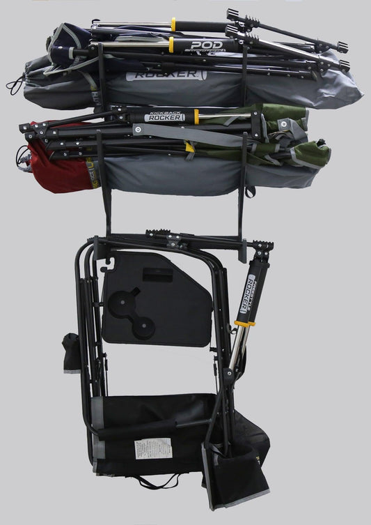 Wall Chair Rack for Garage 2 Deep Chair Racks with Base for Shelf