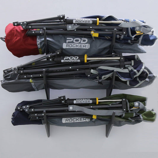 Chair Rack for Garage etc. 3 Deep Chair Racks Wall Mount