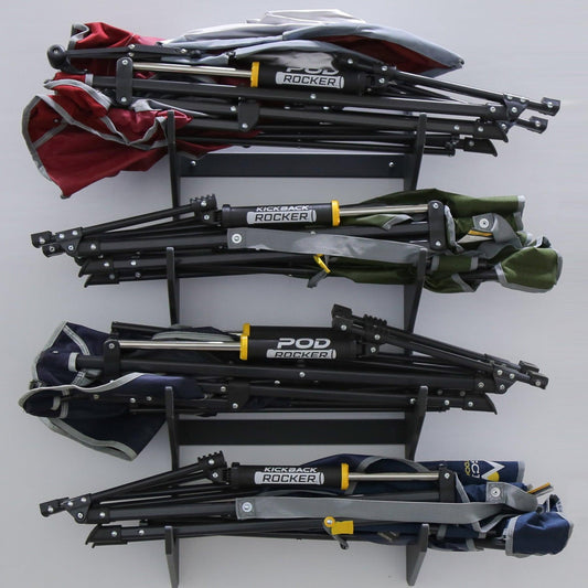 Slim Chair Racks for Garage etc 4 Slot Chair Rack Wall Mount