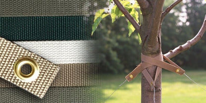 Tree Strap - Green landscape accessory with brass grommet Rivendell Distribution on Tampa Home & Garden Store