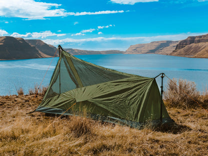 Trekker Tent 1V 1-Person Backpacking Tent olive green by River Country Gear on Tampa Home & Garden Store