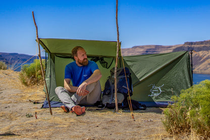 Trekker Tent 1A 1-Person by River Country Gear olive-green shelter desert camp on Tampa Home & Garden Store