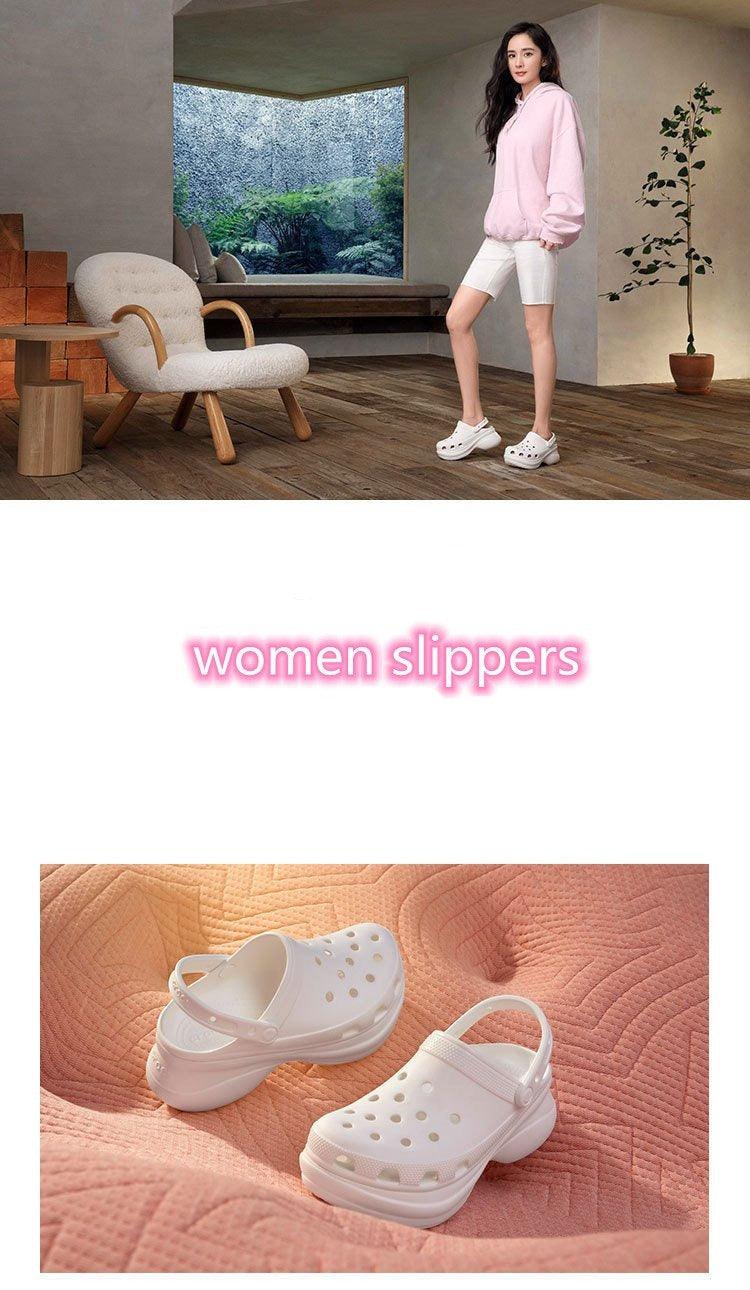 Stevvex white platform garden sandals, perforated slip-ons, close-up pair on Tampa Store on Tampa Home & Garden Store