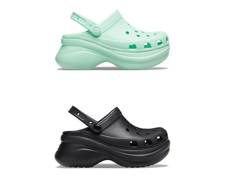 Stevvex platform garden sandals mint and black lightweight slip-on clogs for beach outdoor on Tampa Home & Garden Store