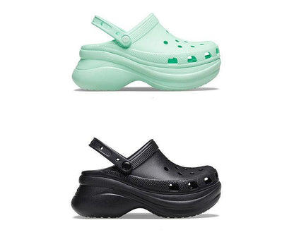 Stevvex platform garden sandals mint and black lightweight slip-on clogs for beach outdoor on Tampa Home & Garden Store