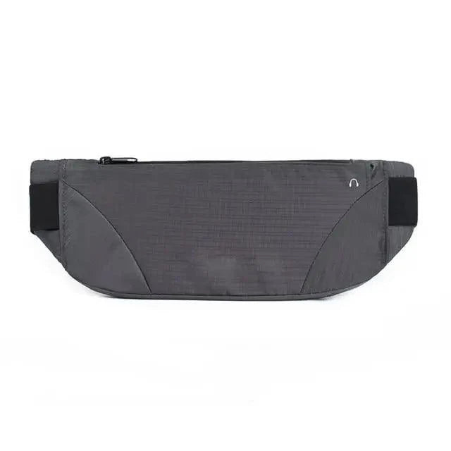 Stevvex gray waist pouch fanny pack with adjustable strap for travel and outdoor sports on Tampa Home & Garden Store