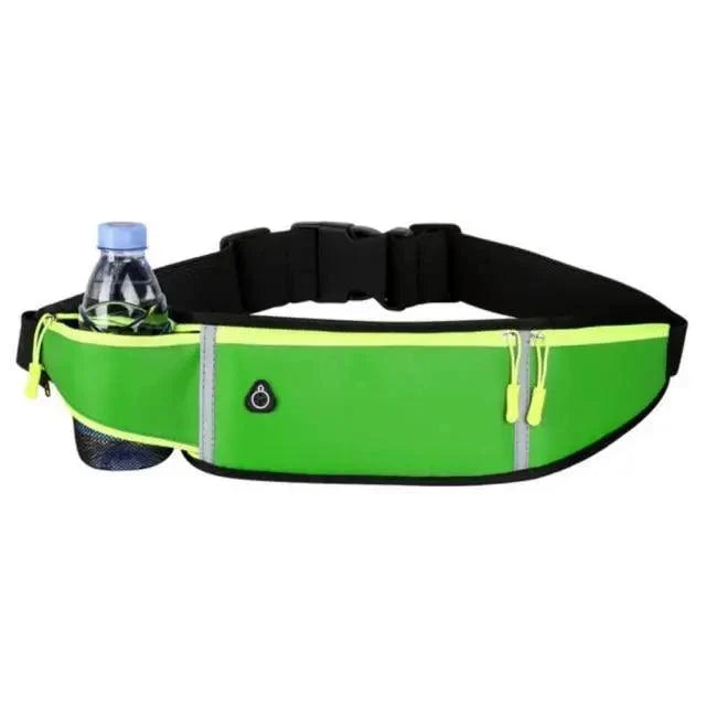 Stevvex neon green waist pouch with adjustable strap and bottle pocket on Tampa Home & Garden Store