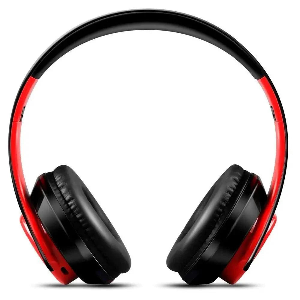 Wireless over-ear headphones red and black foldable pair on Tampa Home & Garden Store