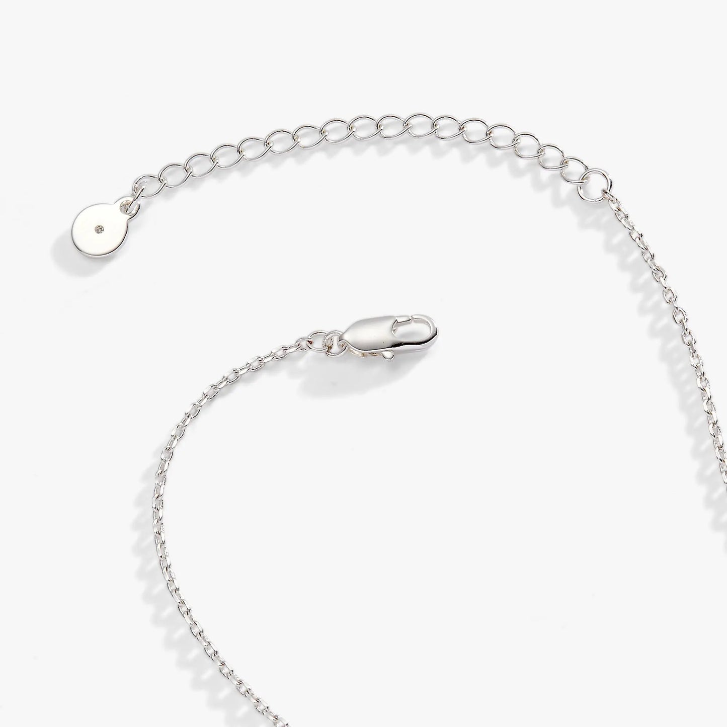 Three Heart Slider Necklace with Crystals