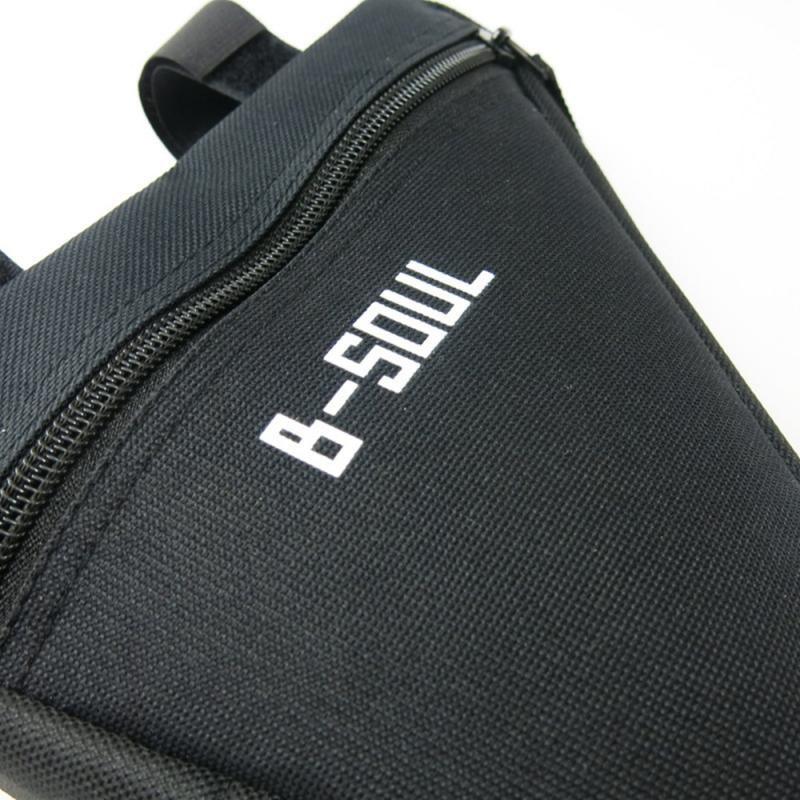 Stevvex triangle bike bag for road bikes, top tube mount, waterproof black storage on Tampa Home & Garden Store