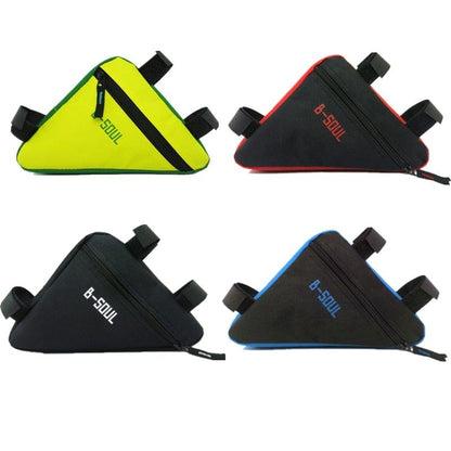 Triangle bike bag set by Stevvex, four color variants with top tube mounts and zippers on Tampa Home & Garden Store