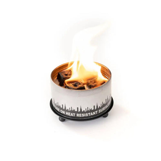 City Bonfires outdoor trivet and candle holder in metal with heat-resistant base on Tampa Home & Garden Store