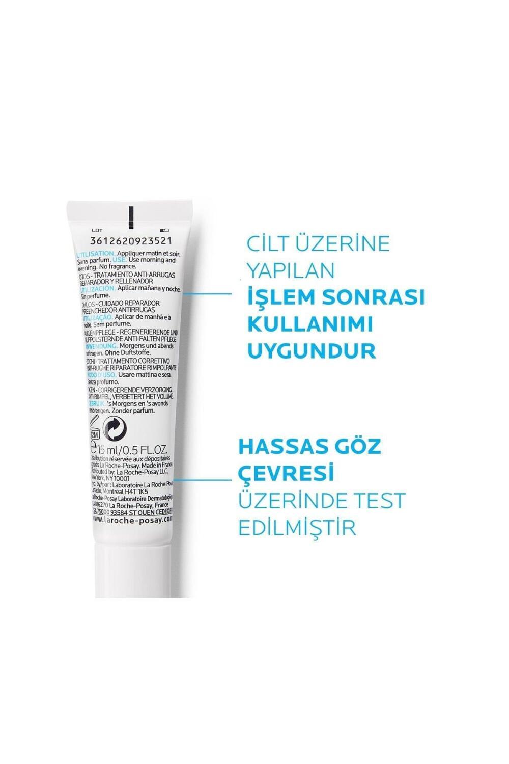 La Roche-Posay Hyalu B5 Eye Cream tube, white packaging, 0.51 fl oz on Tampa Home & Garden Store