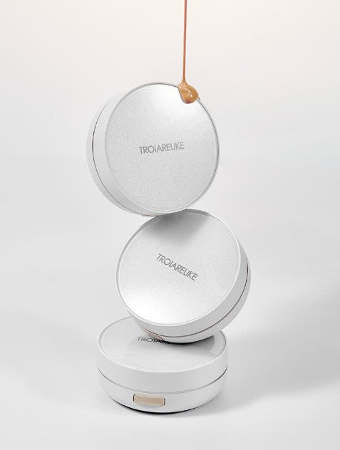 TROIAREUKE Healing Cushion A compact duo in white with beige serum SPF50+ PA++++ Seoulia on Tampa Home & Garden Store