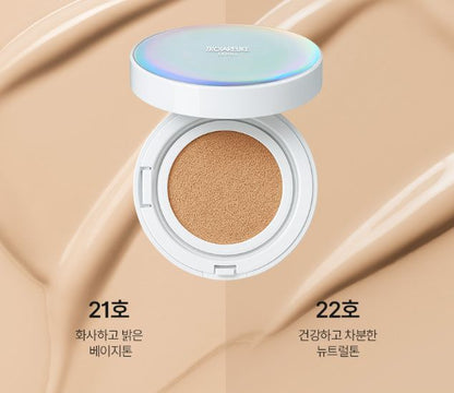 MAKEUP Cushion TROIAREUKE Seoul Aesthetic Cushion SPF50+ by Seoulia, open compact with lid, 2 shades on Tampa Home & Garden Store