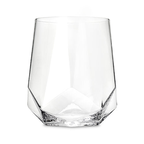Faceted Crystal Wine Glasses and Star Base