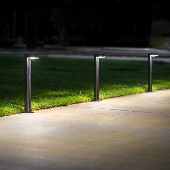 German Osram Pro-Line Bollard Solar Lights® | 100LM | Aluminum / Glass | 2-Pack