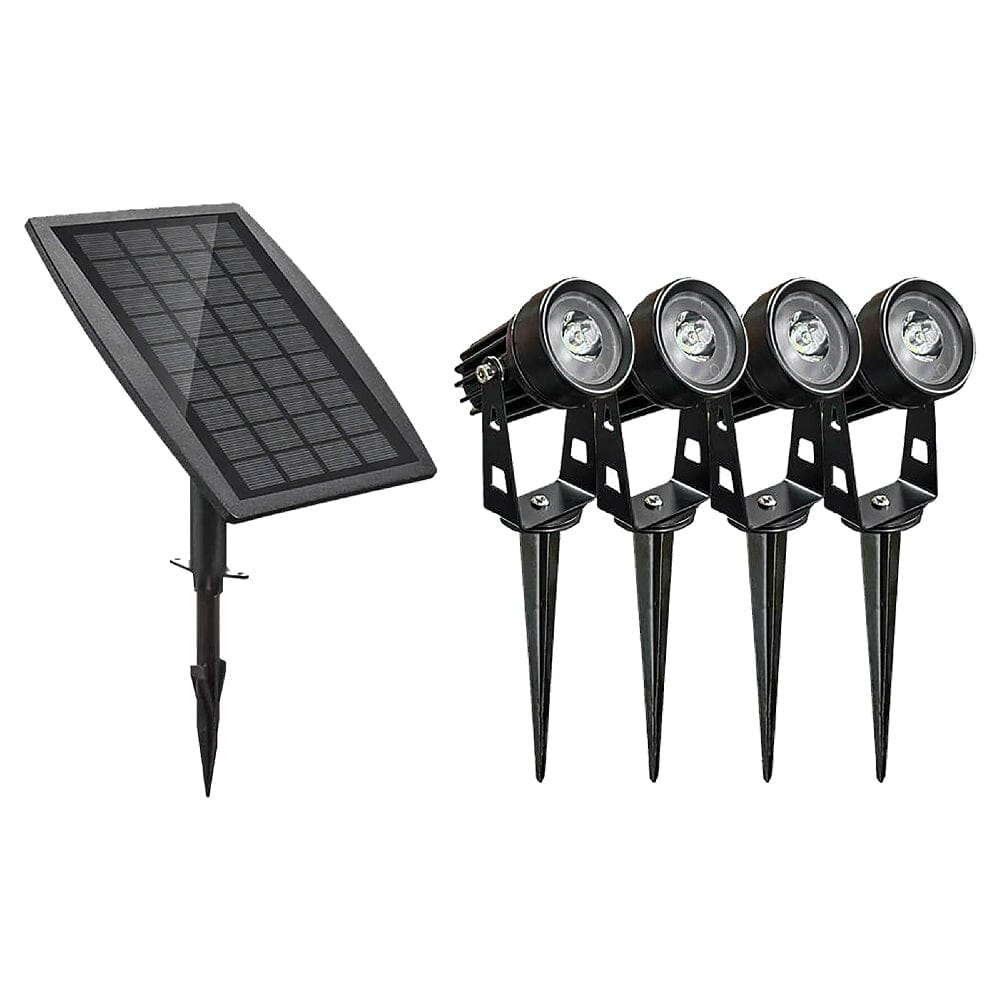 SolaSpot® | Outdoor Dusk to Dawn Solar Spot Lights | Uplight / Downlight | 4-Pack