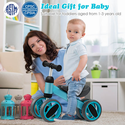 4 Wheels Baby Balance Bike Toy-Pink