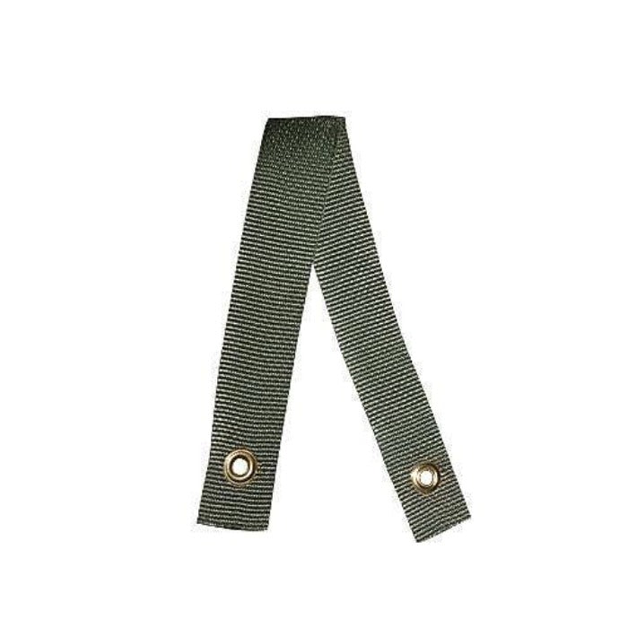 Tree strap green nylon with metal grommets for landscape use Rivendell Distribution on Tampa Home & Garden Store