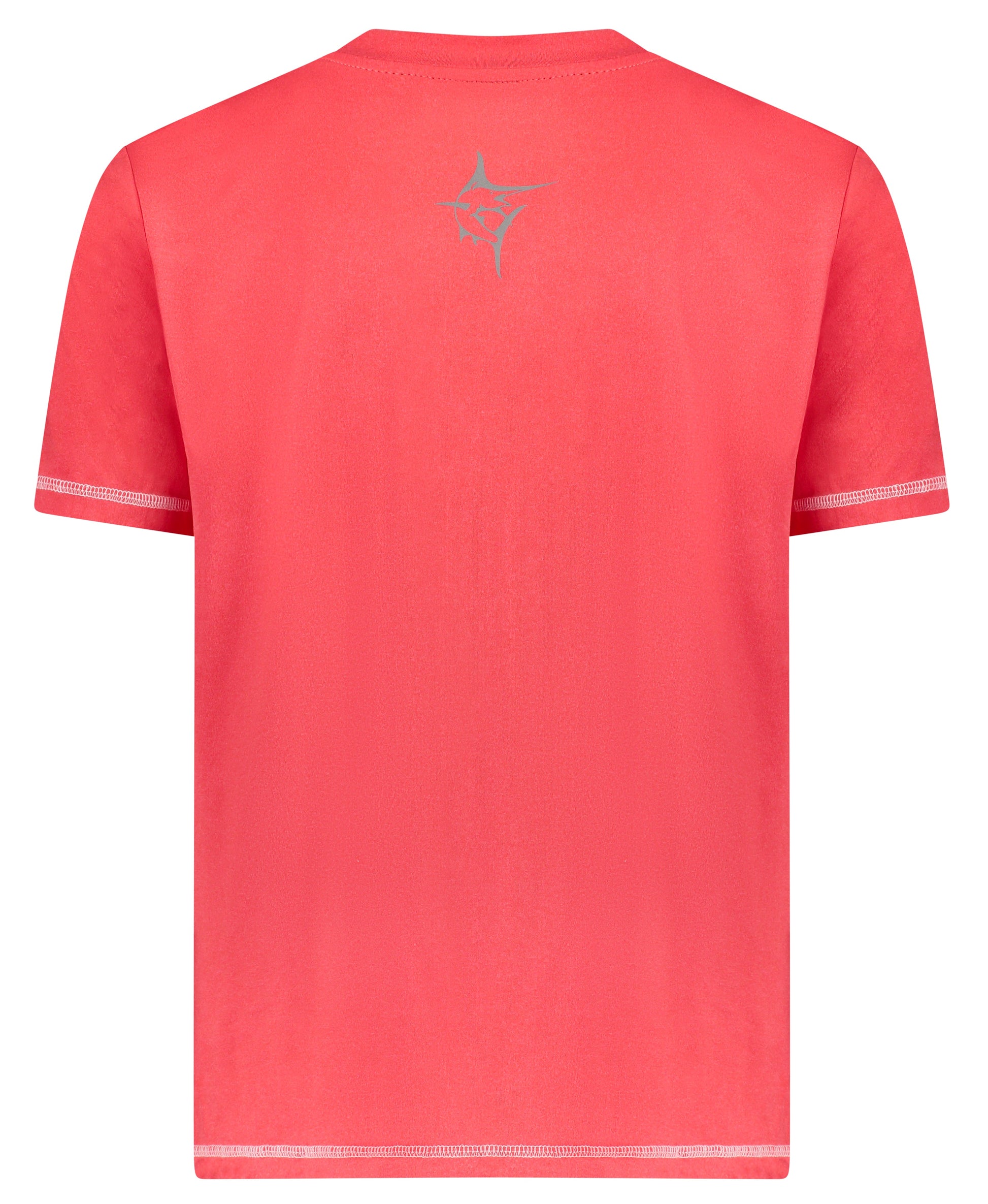 Grander Short Sleeve Performance Tee coral pink with White Water Life logo on back on Tampa Home & Garden Store