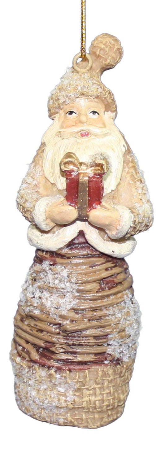 Resin Woodland Santa - Present - Tampa Home & Garden Store