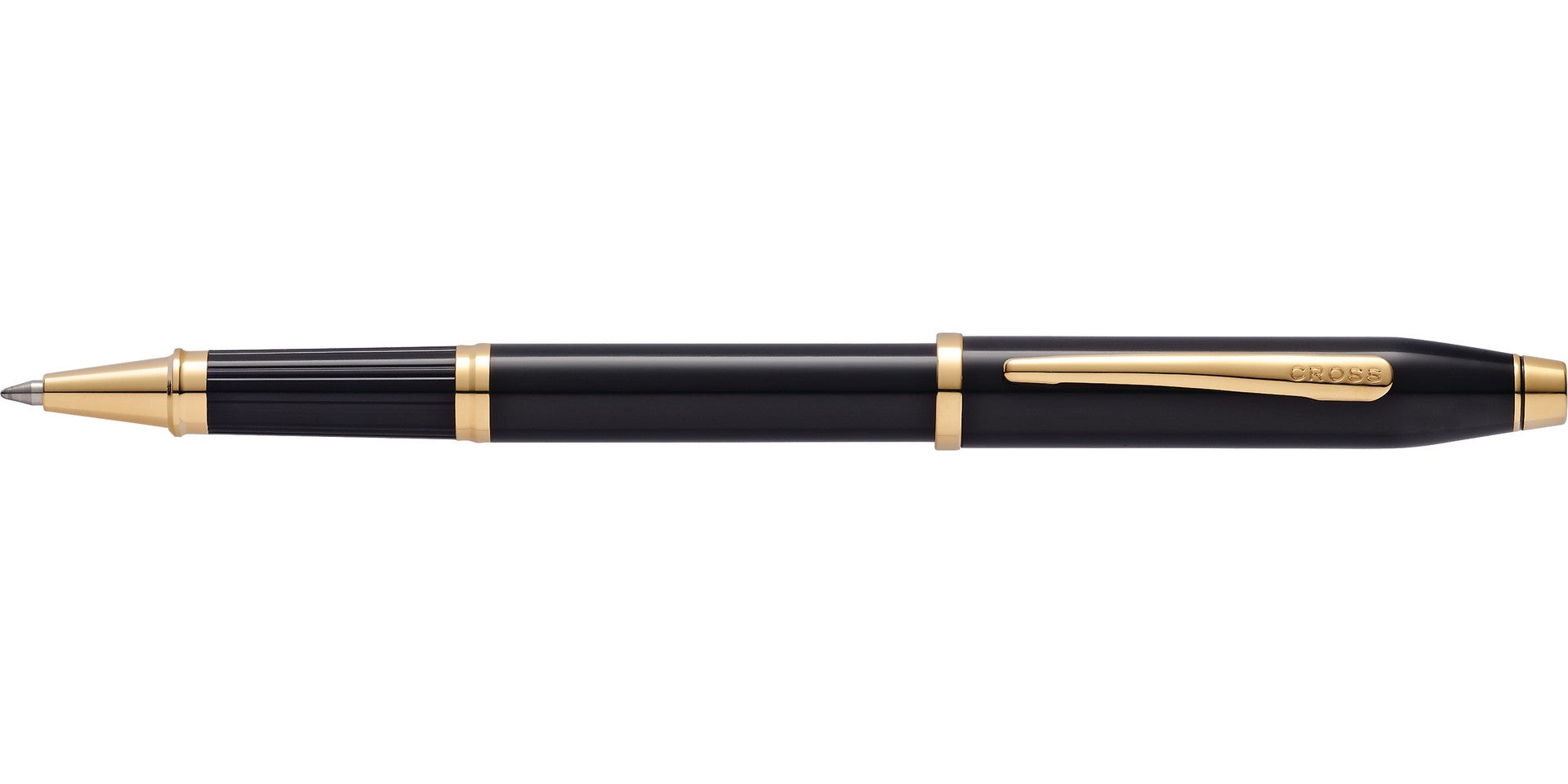 Cross Century II Classic Black Rollerball Pen with gold-tone trim on Tampa Home & Garden Store