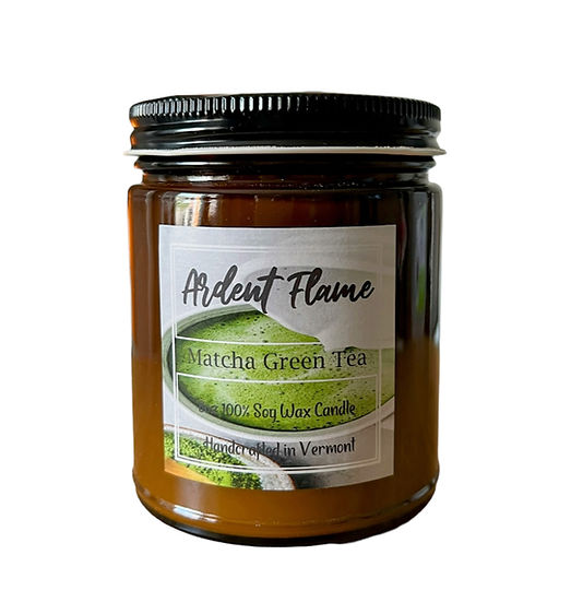 Bougie en pot au thé vert matcha