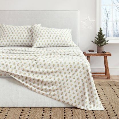 Turkish Cotton Flannel Sheet Set and Floral