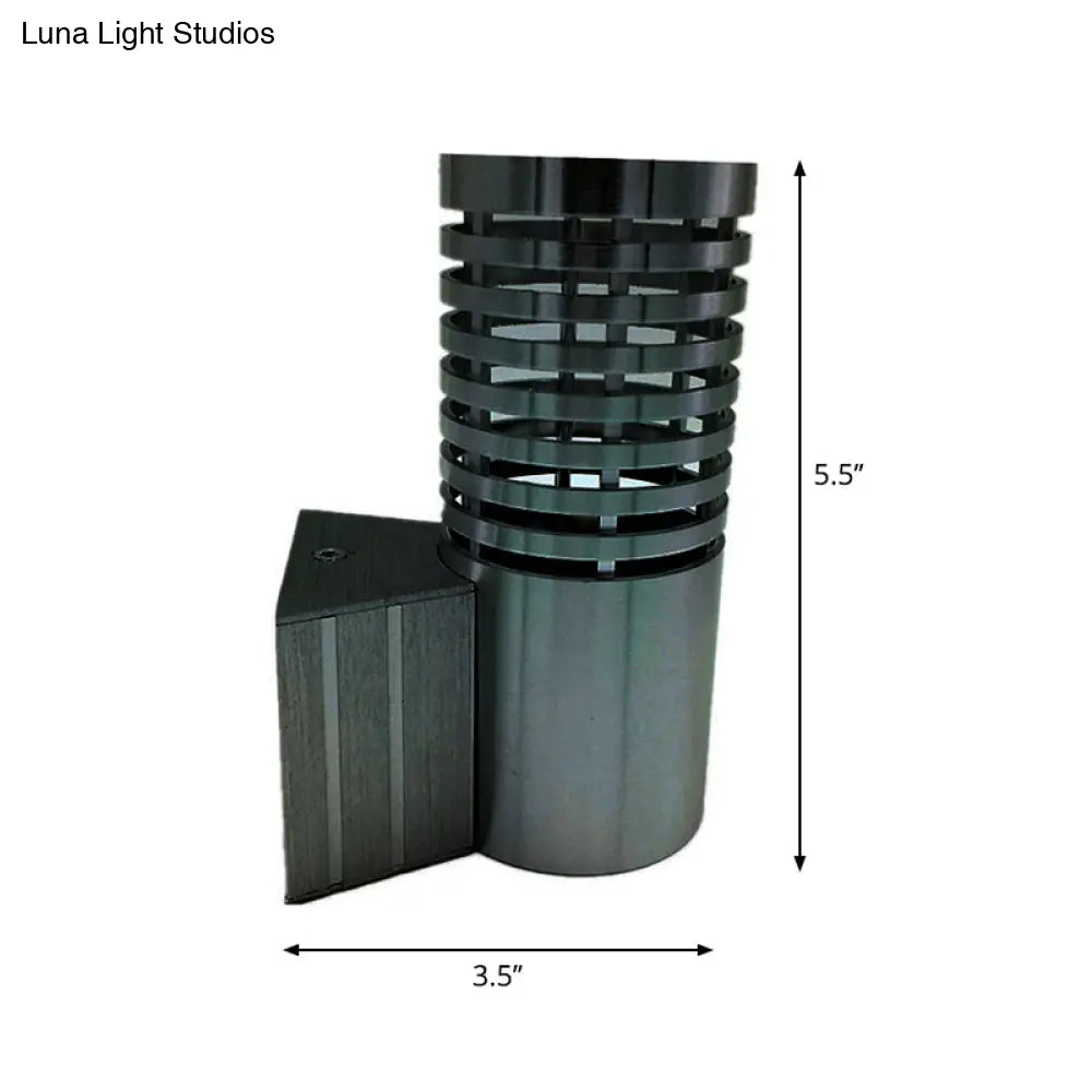 Kit de aplique de pared LED de aluminio tubular con acabado cromado - Diseño moderno para fiestas - Luz azul/amarilla/roja vibrante