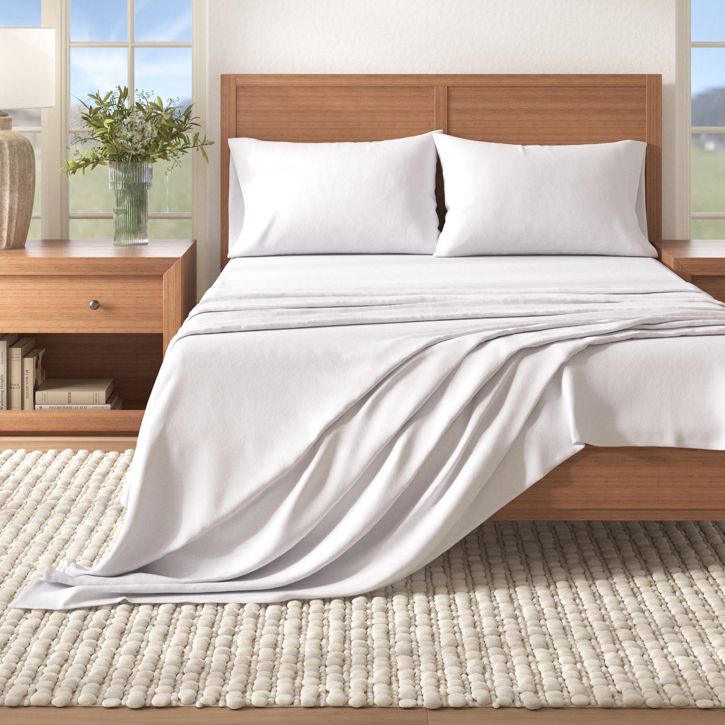 Soft and Natural Cotton Flannel Sheet Set